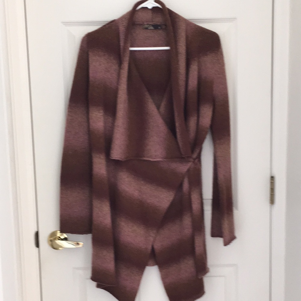 PrAna Ombré Wrap Sweater, size small